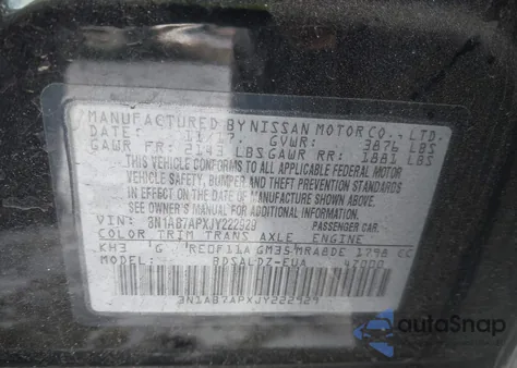 2018 Nissan Sentra Sv z USA, uszkodzony, nr VIN 3N1AB7APXJY222929